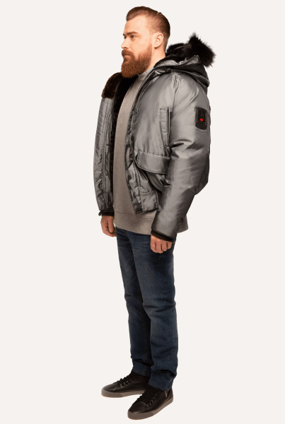 Пуховик Inuvik Bomber Limited (Мужской; M; imperial dark silver)